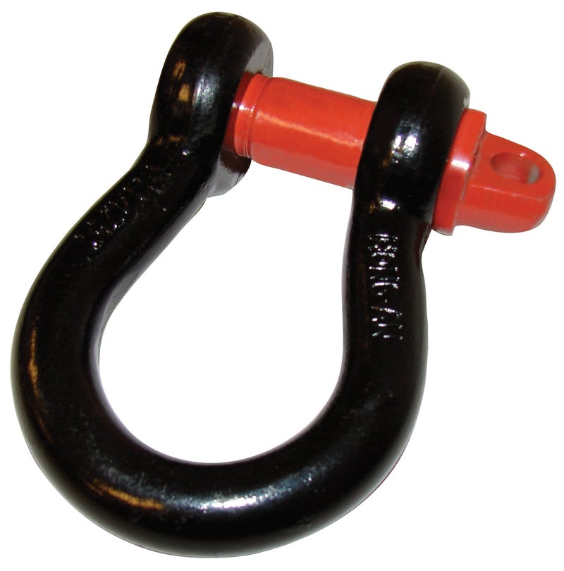 CSI Accessories W512 Universal Winch Shackle - 3/4" 4.75 Ton Capacity, Durable Powder Coated, Fits 3/4" Dia. Hole with 7/8" Pin for Recovery Operations